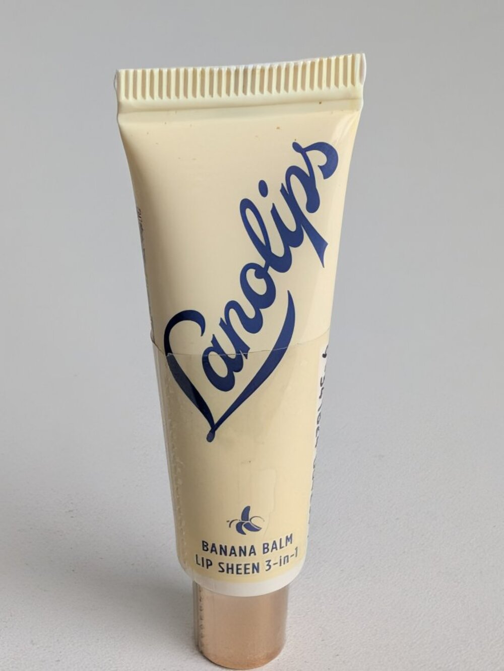 Lanolips Banana Balm Lip Sheen 3-in-1 Lip Balm .42oz Travel Size SEALED